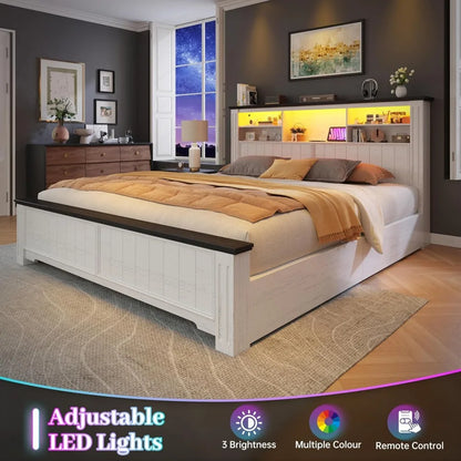 Queen Bed Frame with Headboard