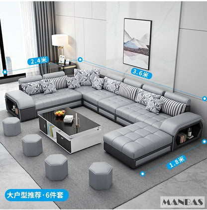 Linlamim Fabric Sofa Set Furniture Living Room