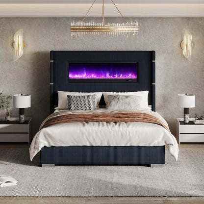 AMERLIFE Modern Queen Size Bed Frame