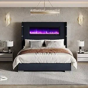 AMERLIFE Modern Queen Size Bed Frame