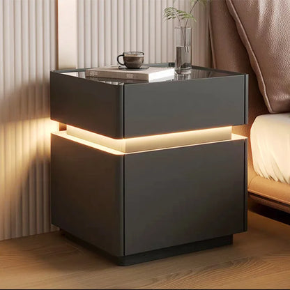 Minimalist Wooden Nightstand Luxury Modern