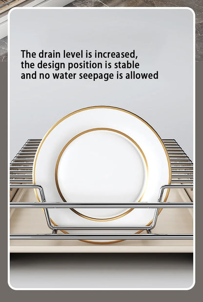 Pull Out Dish Racks Stainless Steel Bowl