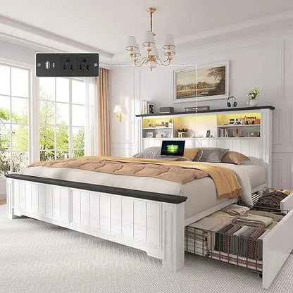 Queen Bed Frame with Headboard