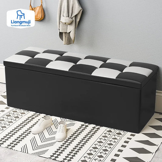 Living Room Shoe Changing Bench Stool Storage