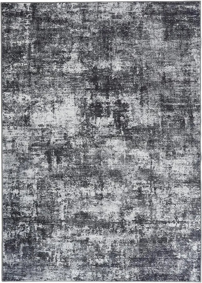 Green RugLiving Room Washable Abstract