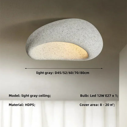 Modern Wabi Sabi Led Ceiling Lamp Living