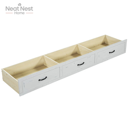 Farmhouse Style Wood Panel Bed Frame Four Square