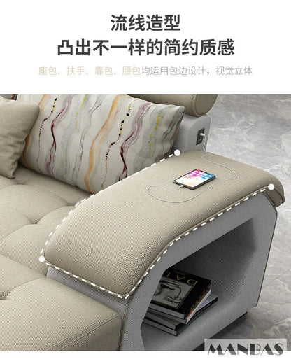Linlamim Fabric Sofa Set Furniture Living Room