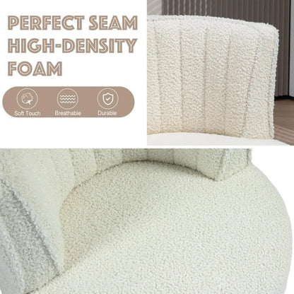 Swivel Barrel Chair, Teddy Modern Accent Chair