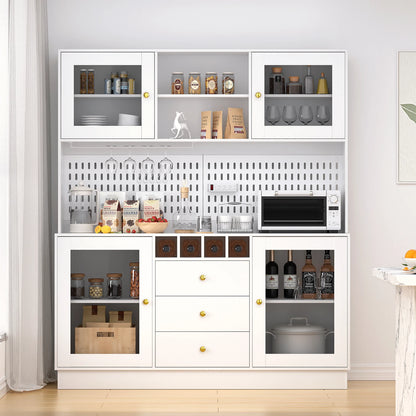 Pantry Cabinet, Kitchen Storage Cabinet, Freestanding