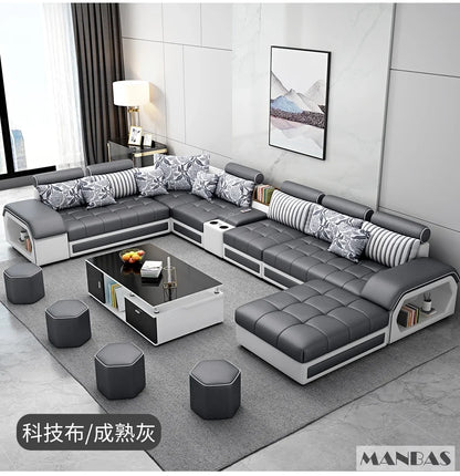 Linlamim Fabric Sofa Set Furniture Living Room