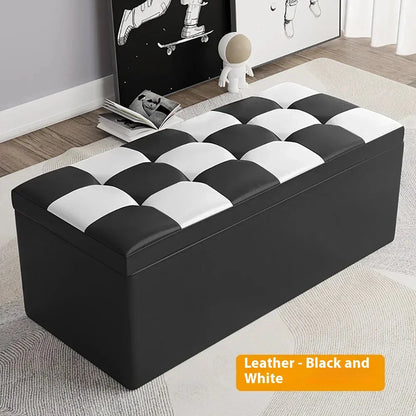Living Room Shoe Changing Bench Stool Storage