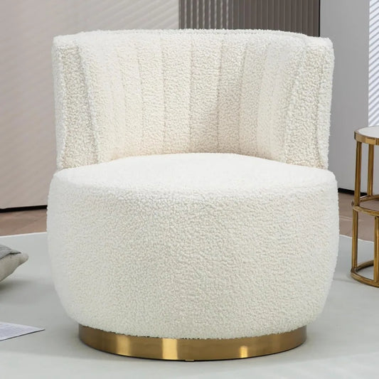 Swivel Barrel Chair, Teddy Modern Accent Chair