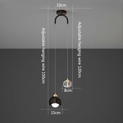 Modern Simple Crystal Pendant Light