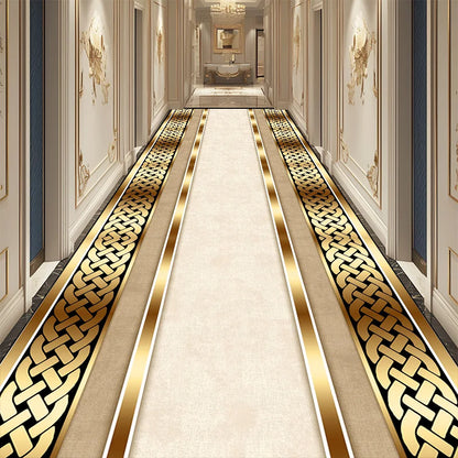 Luxury Golden Corridor Carpet Hotel Hallway