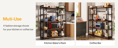 Kitchen Bakers Rack,  Microwave Stand, 55"