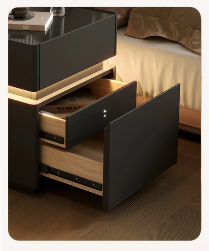 Minimalist Wooden Nightstand Luxury Modern