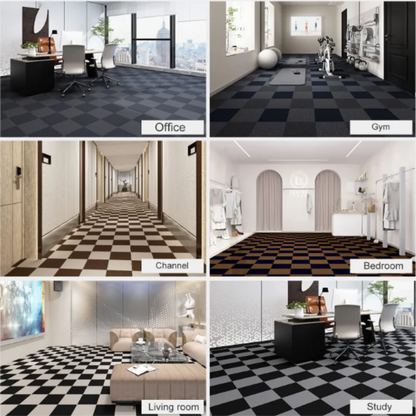 1/10/20/30/40pcs Floor Tiles Sticker Square Rug