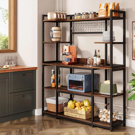 Kitchen Bakers Rack,  Microwave Stand, 55"