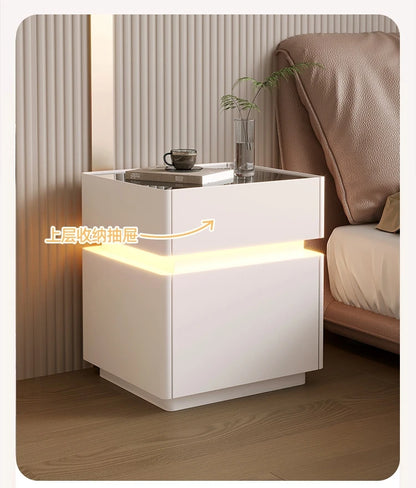 Minimalist Wooden Nightstand Luxury Modern