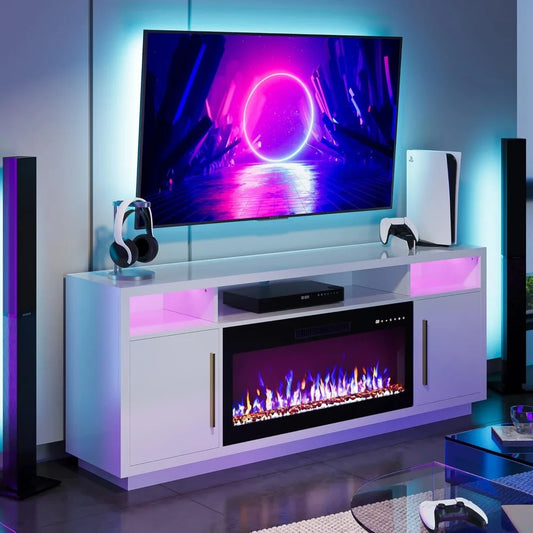 70" Fireplace TV Stand for TVs Up to 80"