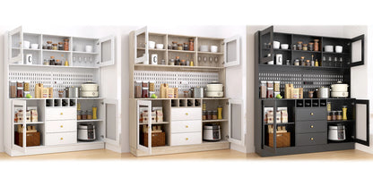 Pantry Cabinet, Kitchen Storage Cabinet, Freestanding