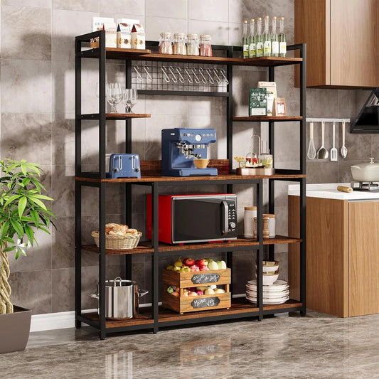 Kitchen Bakers Rack,  Microwave Stand, 55"