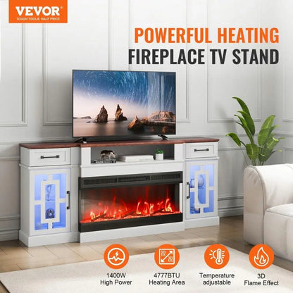 80 Inch Fireplace TV Stand