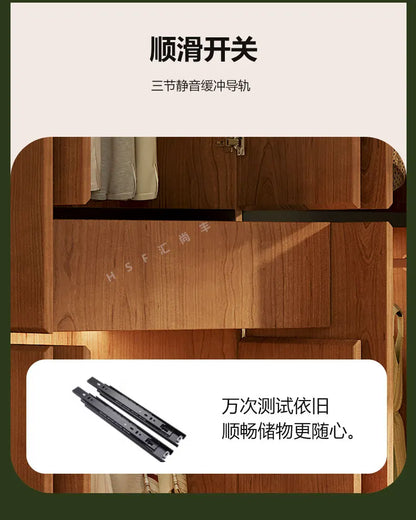 Custom-made Solid Wood Wardrobe New Oak