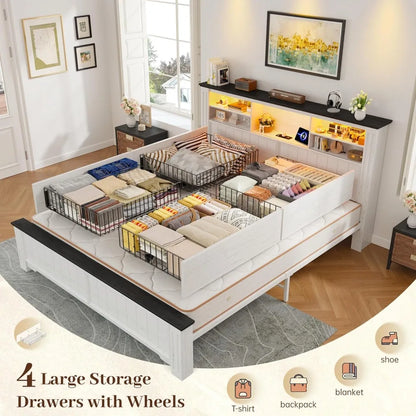 Queen Bed Frame with Headboard