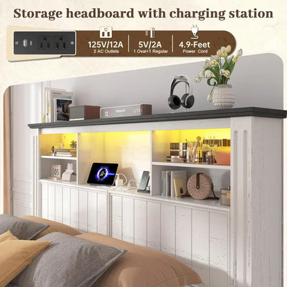 Queen Bed Frame with Headboard