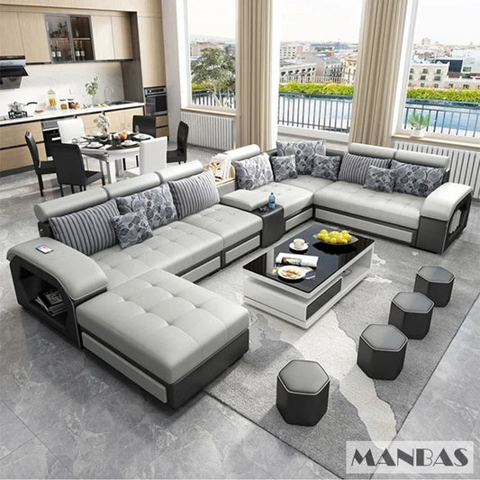 Linlamim Fabric Sofa Set Furniture Living Room