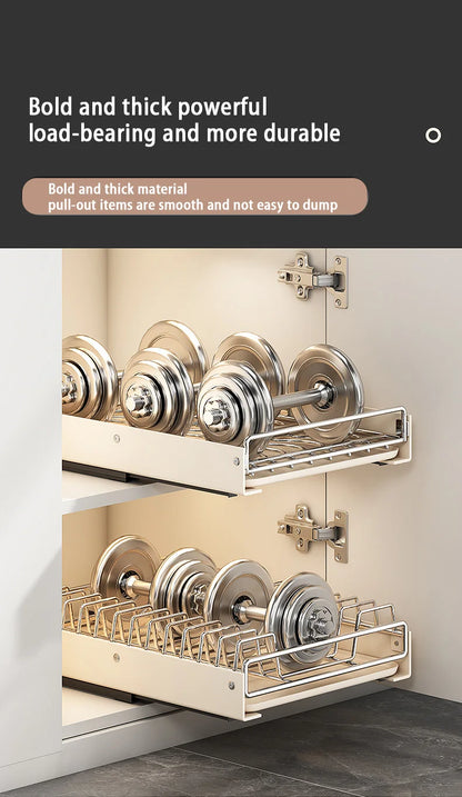 Pull Out Dish Racks Stainless Steel Bowl