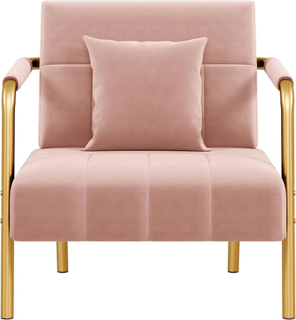 30" W Accent Chair – Velvet Oversized Armchair