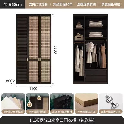 Nordic Orgnizer Wood Wardrobes