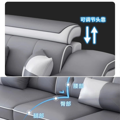Modern Scientific Cloth Sectional Sofa Set