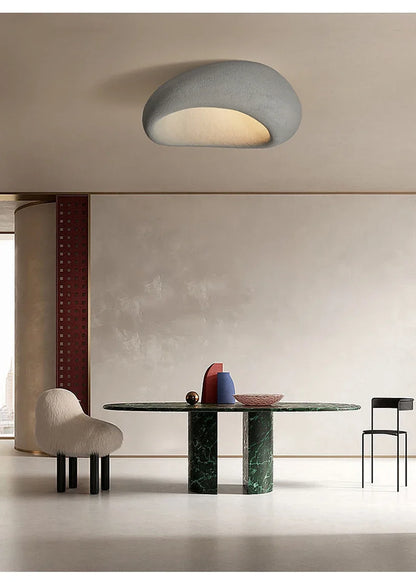 Modern Wabi Sabi Led Ceiling Lamp Living