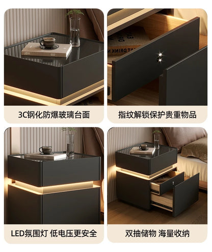 Minimalist Wooden Nightstand Luxury Modern
