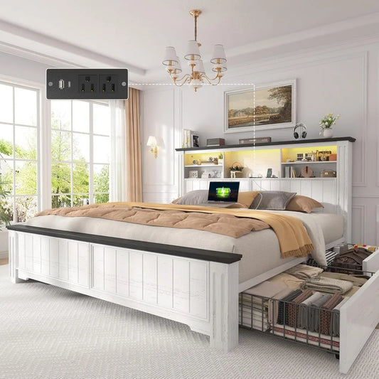 Queen Bed Frame with Headboard