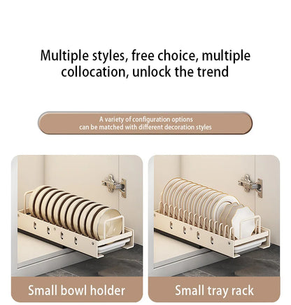 Pull Out Dish Racks Stainless Steel Bowl